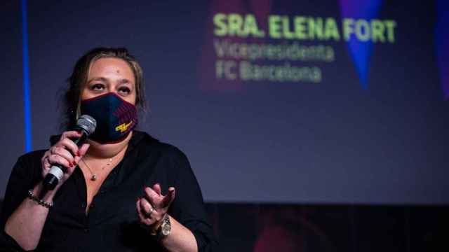 Elena Fort, vicepresidenta Institucional del Barça, en el Sports Tomorrow Congress 2021 / FCB