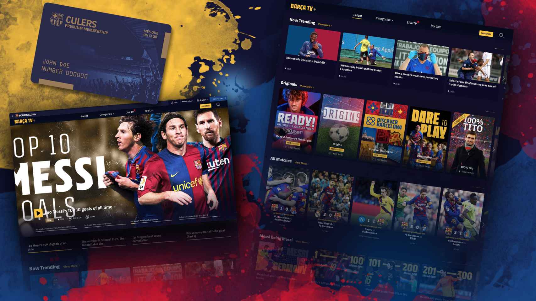 Imagen de la nueva plataforma Barça TV+ / FC Barcelona