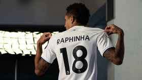 Raphinha, el día de su presentación como jugador del Leeds United / LEEDS