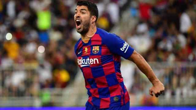 Luis Suárez en un encuentro del Barça / EFE