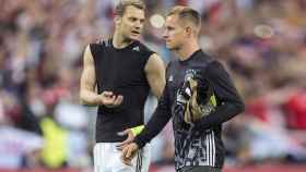 Neuer y Ter Stegen conversando antes de un partido con Alemania / EFE