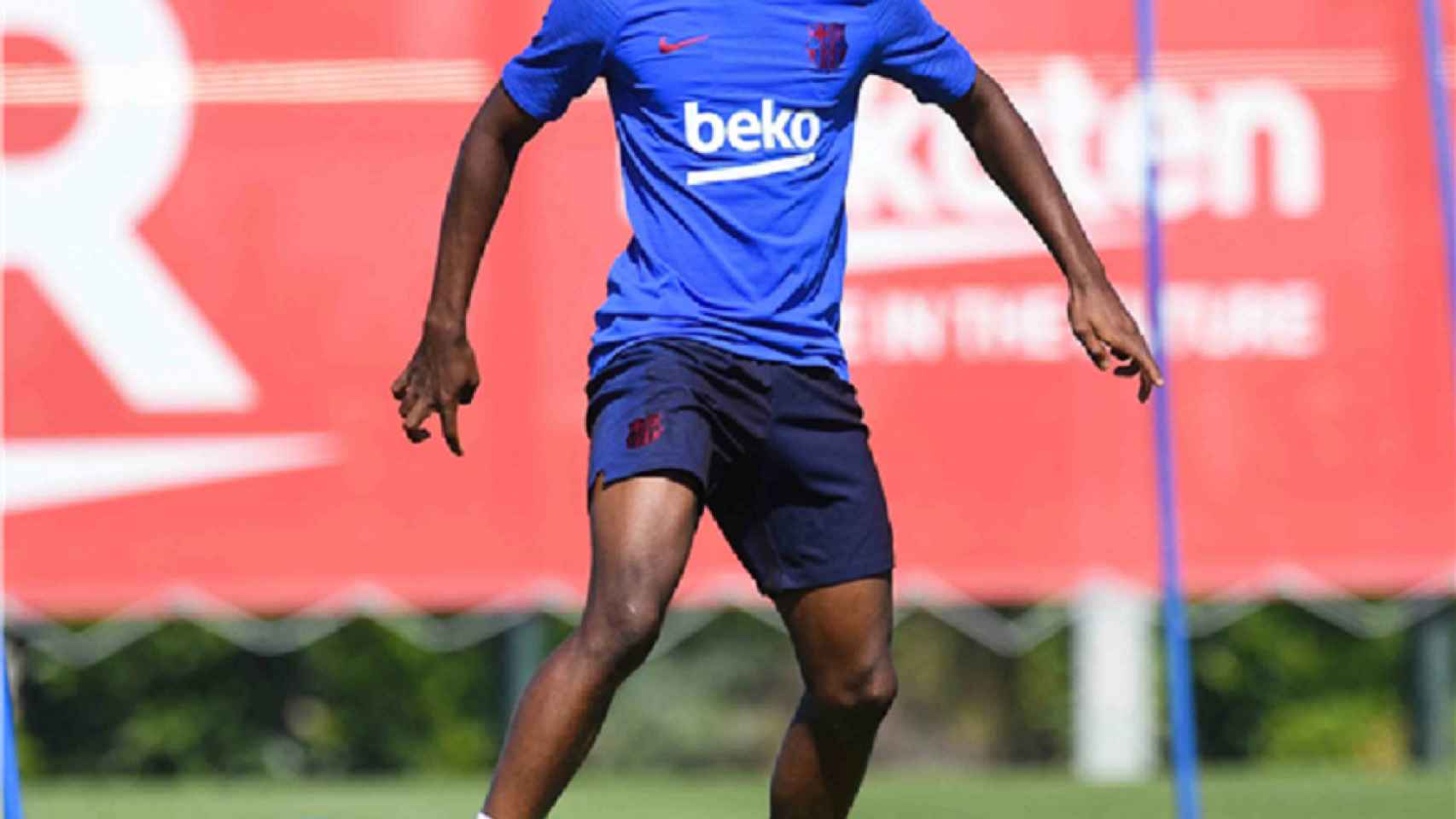 Ansu Fati en un entrenamiento del Barça / EFE