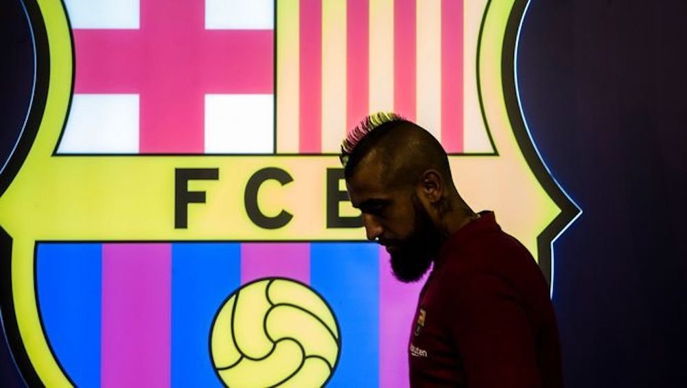 Una foto de Arturo Vidal en el Espai Barça / EFE