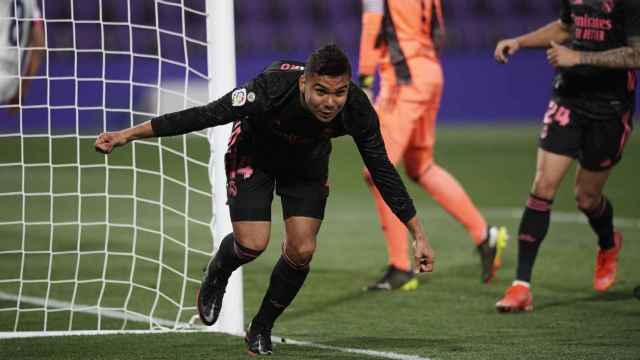 Casemiro, celebrando su gol con el Real Madrid | EFE