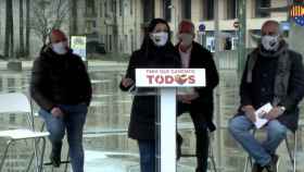 La presidenta de Cs, Inés Arrimadas, en el mitin de su partido en Girona / CS