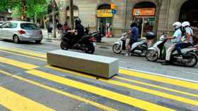 Restricciones de tráfico con eliminación de carriles en Barcelona