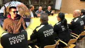Eloi Delgadillo, cargo local de ERC en Mataró, ha arremetido contra la policía local de su pueblo / FOTOMONTAJE CG
