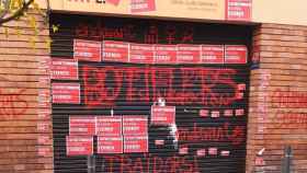 Ataque vandálico a una sede de ERC Sant Andreu / @sapoconcho