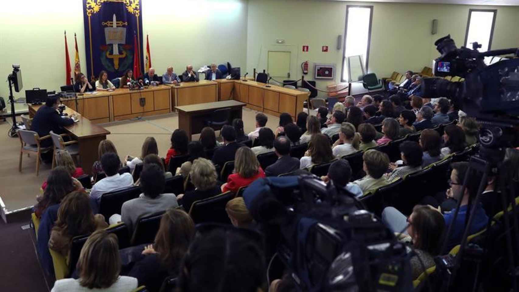 Rueda de prensa en Madrid de las siete asociaciones de jueces y fiscales que han convocado una huelga general / EFE
