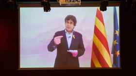 Carles Puigdemont interviene por videoconferencia en un acto de Junts per Catalunya / CG