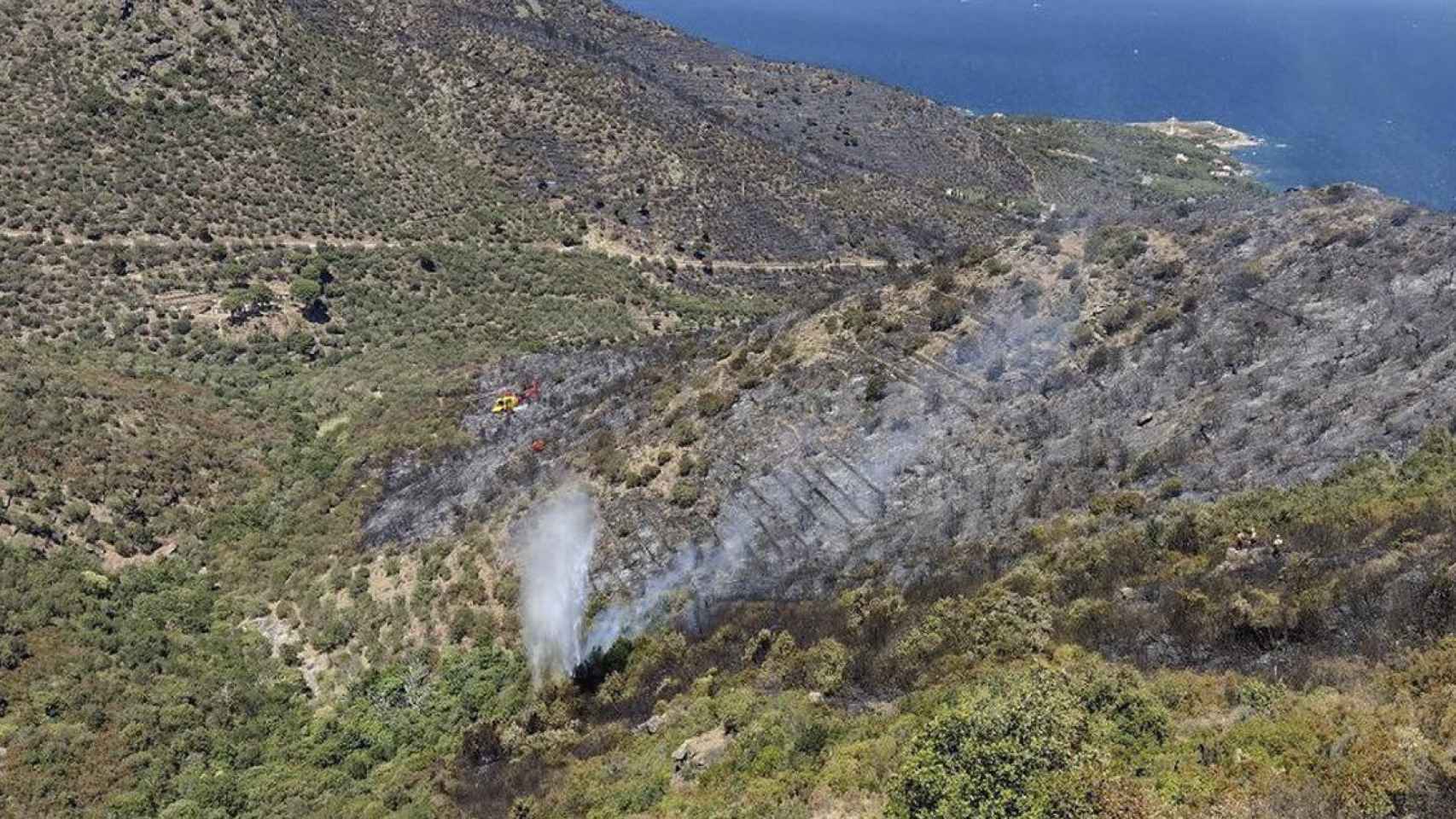 Zona del Cap de Creus afectada por el incendio / BOMBERS