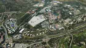 Vista aérea del terreno donde se situará el nuevo BCN World, que ha sido adjudicado a Hard Rock / CG