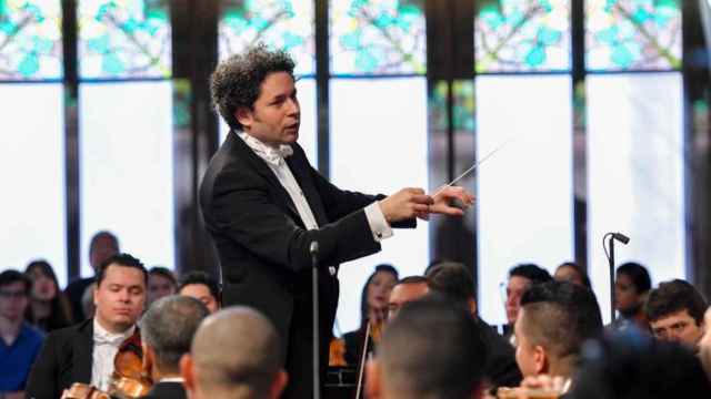 El director Gustavo Dudamel en una de sus actuaciones en el Palau de la Música / CG