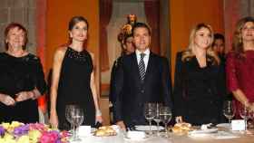 La reina Letizia junto al presidente Peña
