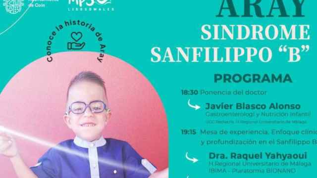 Cartel de la charla sobre el síndrome de Sanfilippo / REDES
