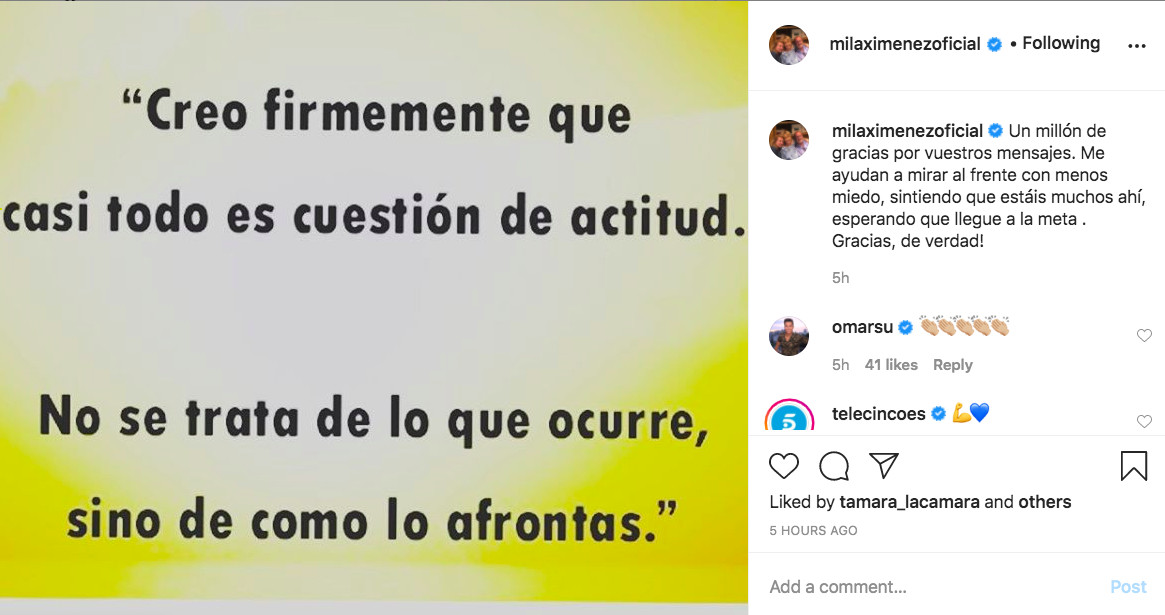 Mila Ximénez publica un nuevo mensaje en sus redes sociales / INSTAGRAM