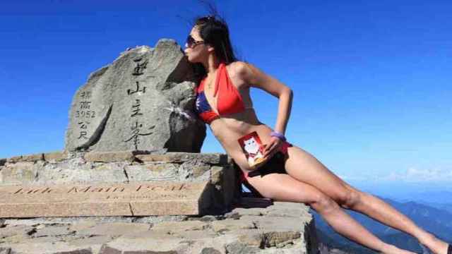 Una imagen de Gigi Wu, la 'escaladora en bikini' / EFE