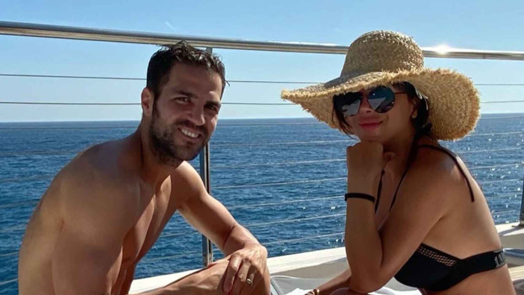 Cesc Fàbregas y Daniella Semaan de vacaciones