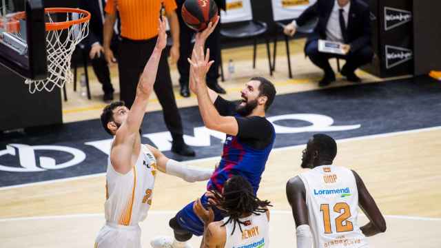 Mirotic, durante el final de la ACB / FC Barcelona