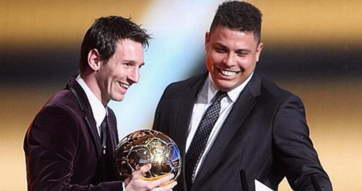 Messi y Ronaldo en una gala del Balón de Oro / EFE