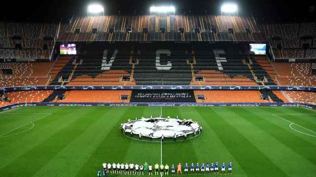 El partido entre Valencia y Atalanta se disputó a puerta cerrada | EFE