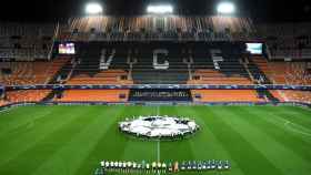El partido entre Valencia y Atalanta se disputó a puerta cerrada | EFE