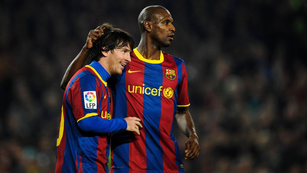 Leo Messi y Eric Abidal en su etapa como futbolistas del primer equipo del Barça / ARCHIVO