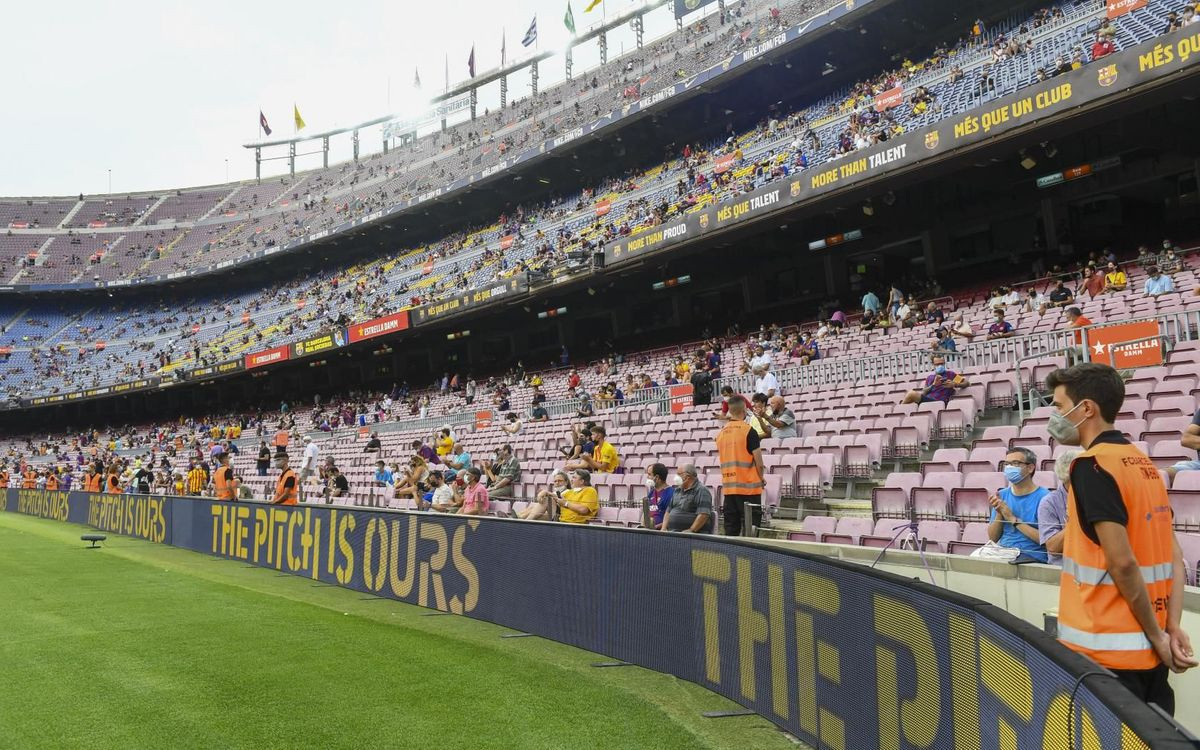El Camp Nou con público contra la Real Sociedad / FC Barcelona