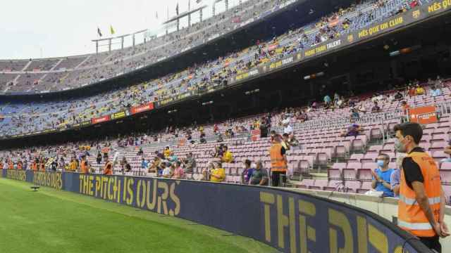 El Camp Nou con público contra la Real Sociedad / FC Barcelona