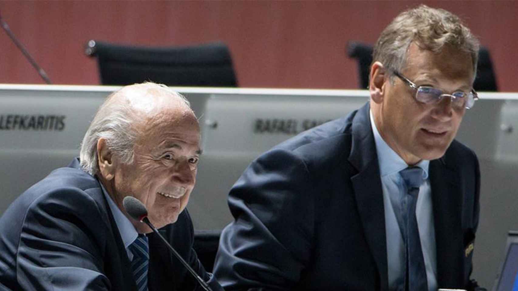 Blatter y Valcke en la FIFA / EFE