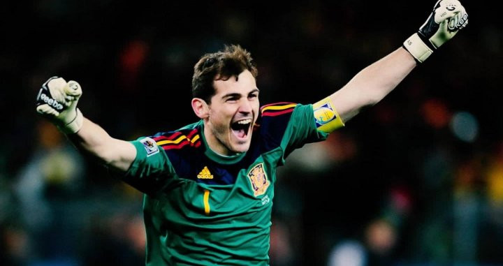 Casillas, en un partido con la selección española | EFE