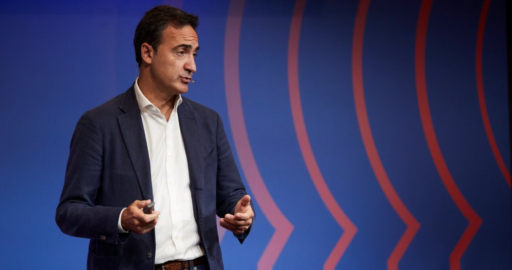 Ferren Reverter CEO del Barça en la presentación de la Due Diligence / EFE