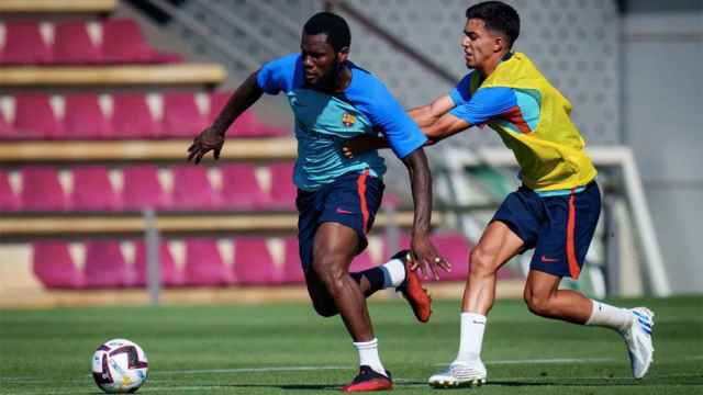 Franck Kessié, durante un entrenamiento con el FC Barcelona / FCB