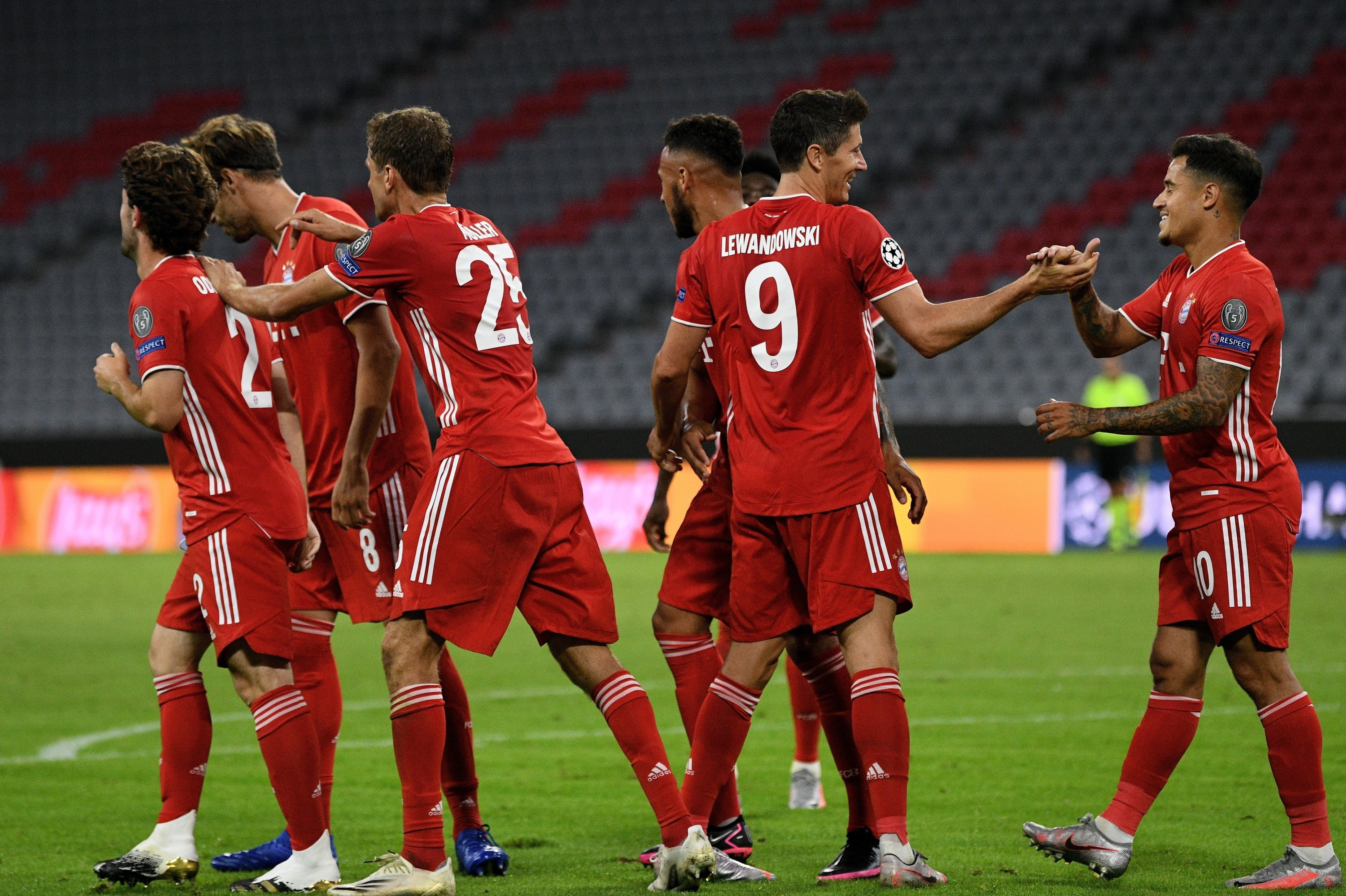 Los jugadores del Bayern de Múnich celebrando uno de los goles contra el Chelsea / EFE