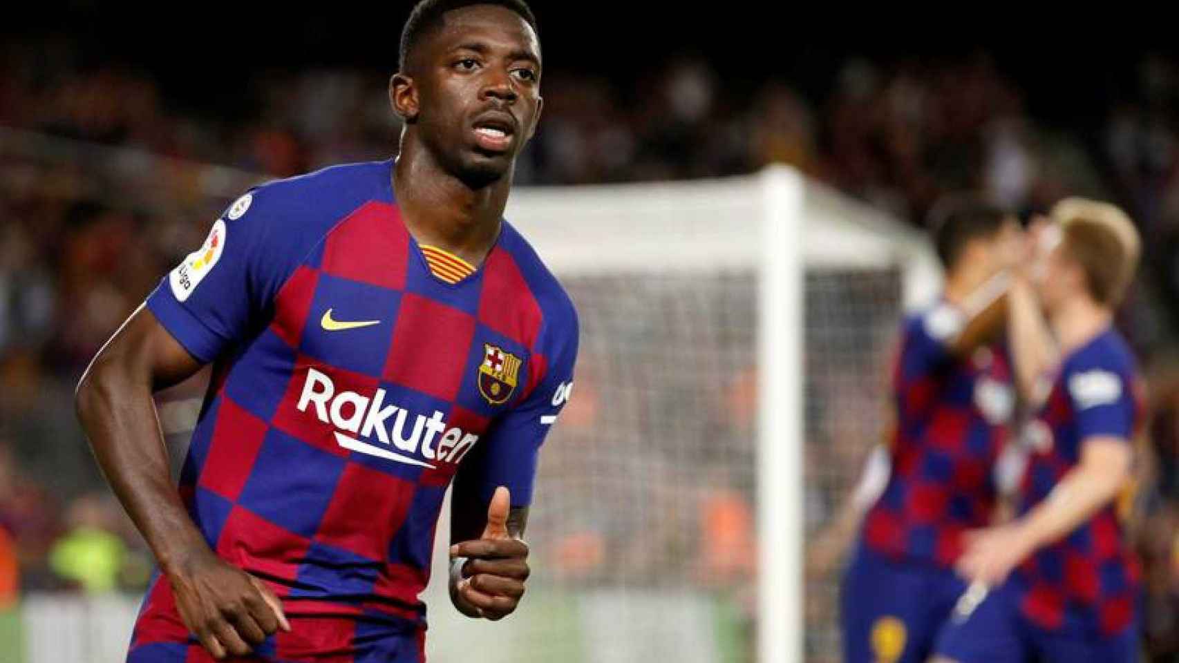 Ousmane Dembelé en un partido del Barça / EFE