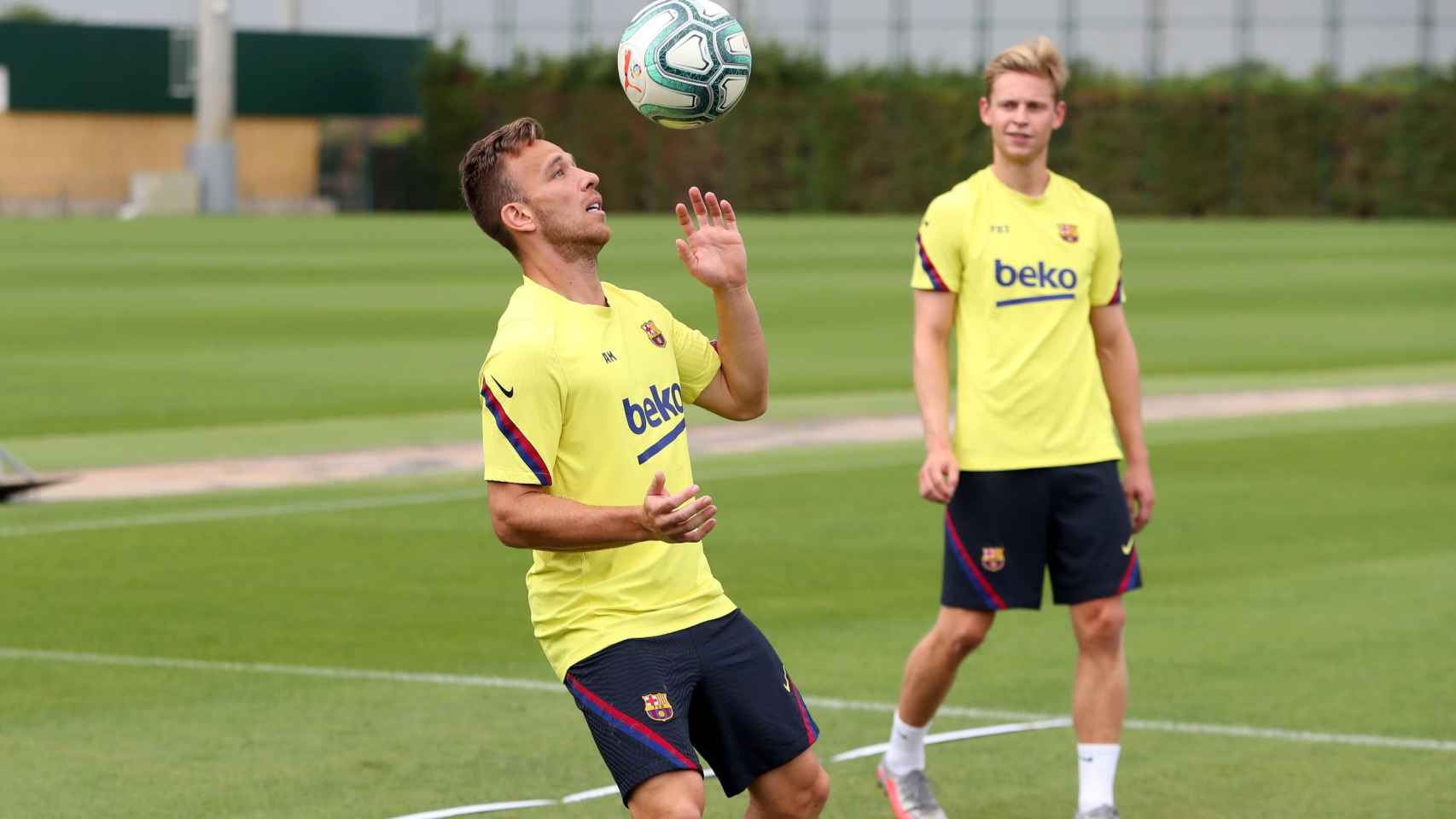 Arthur Melo entrenando con el Barça / FC Barcelona