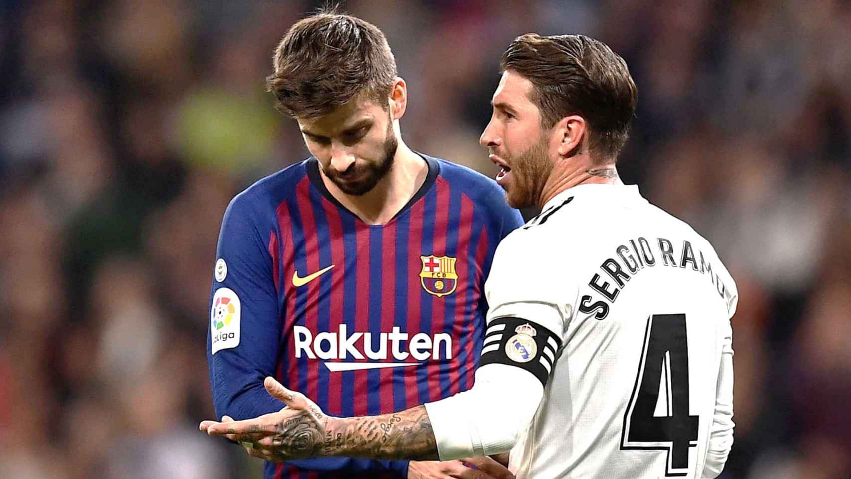 Sergio Ramos y Gerard Piqué, en un Barça-Madrid | REDES