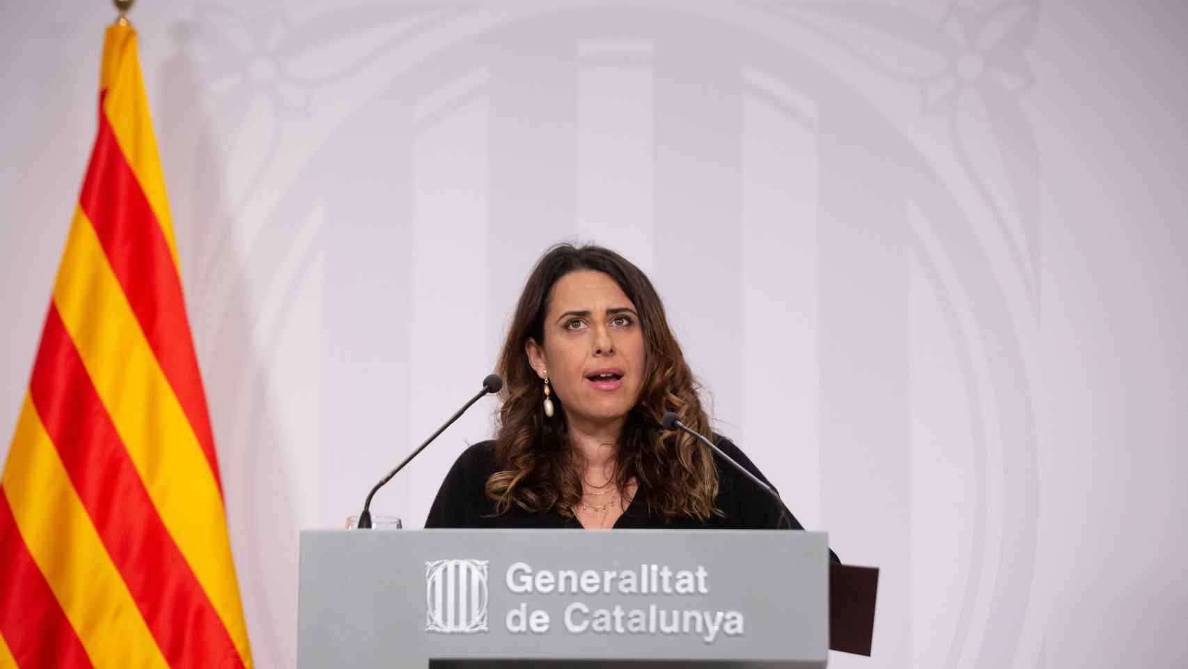 La portavoz del Govern, Patrícia Plaja, tras una reunión del Consell Executiu, en la Generalitat de Cataluña / David Zorrakino - EUROPA PRESS