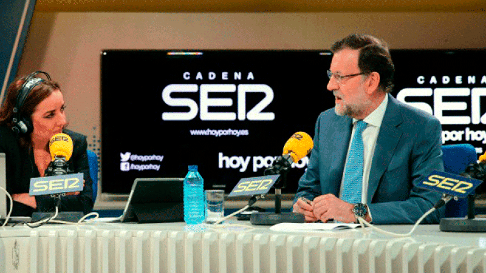 Mariano Rajoy durante la entrevista de hoy en la Cadena SER.