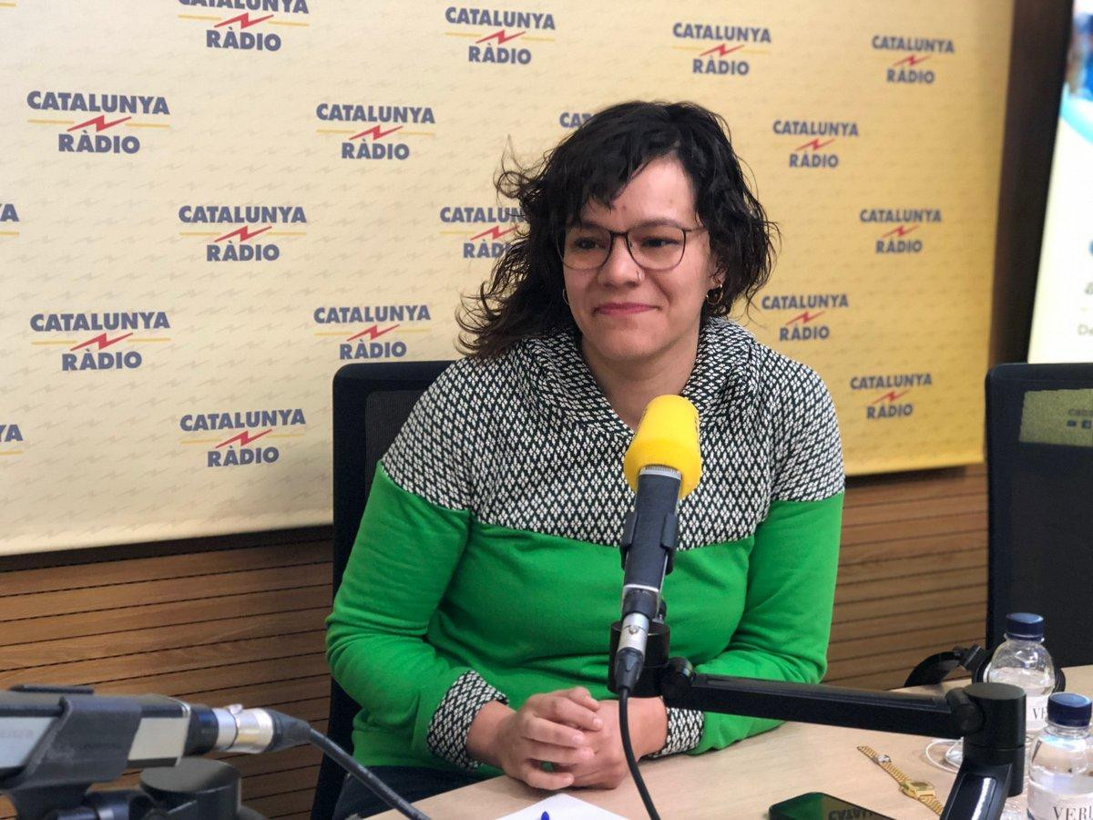 La diputada de la CUP Natàlia Sánchez, entrevistada en Catalunya Ràdio
