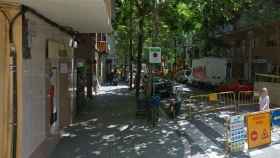 Imagen de la calle Vallespir, donde ha ocurrido la agresión contra un hombre que portaba una camiseta con la bandera española / CG