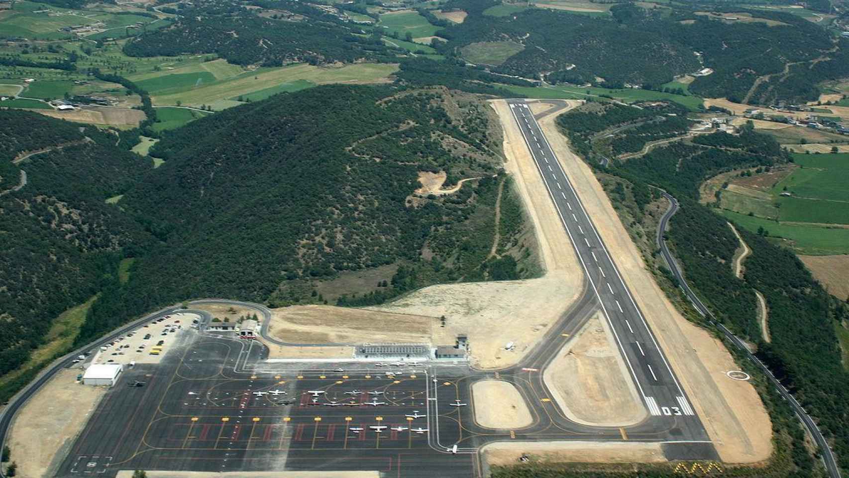 Una foto de archivo del aeropuerto de la Seu d'Urgell