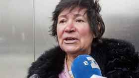Mauricia Ibáñez, la mujer de 65 años, a las puertas del juzgado de familia de Burgos / EFE