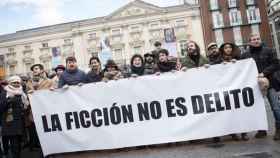 Manifestación de la Unión de Actores y Actrices en Madrid tras el arresto de los titiriteros en 2016 / EFE
