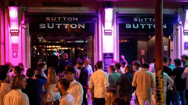 Imagen de clientes de la discoteca Sutton en Barcelona / Cedida
