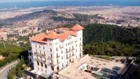 Imagen aérea del Hotel La Florida de Barcelona, que está en venta / Cedida