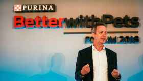 Bernard Meunier, responsable de Nestlé España, en un acto corporativo de Purina / Nestlé