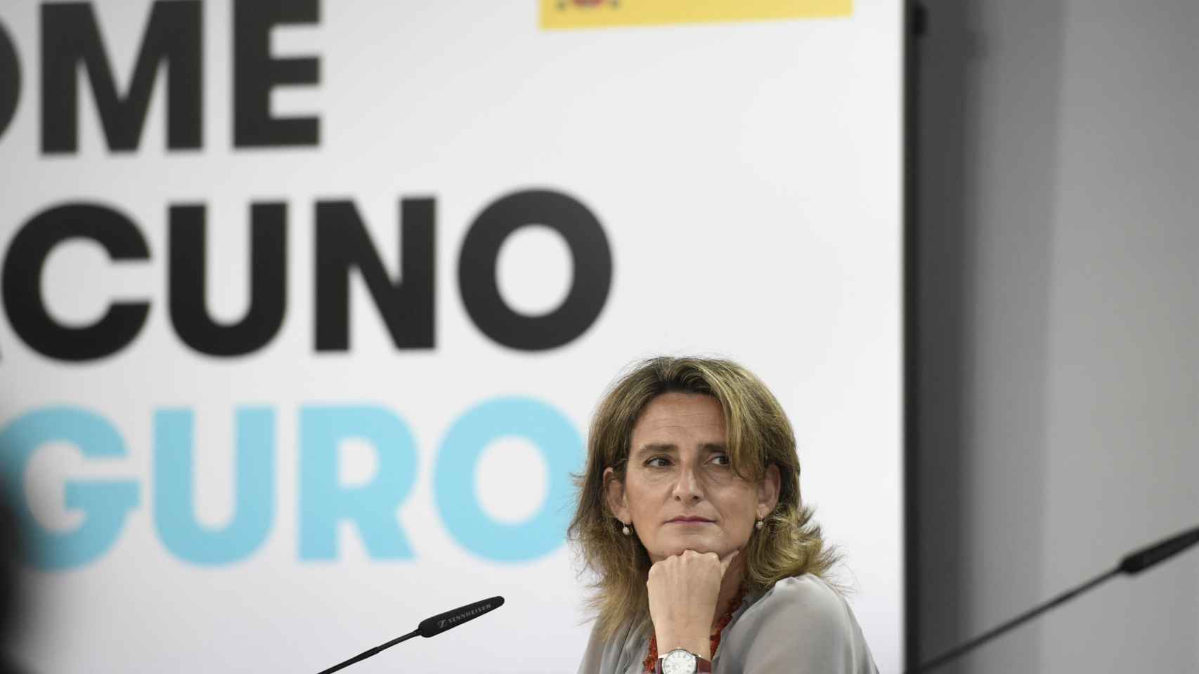 Teresa Ribera, vicepresidenta cuarta del Gobierno y ministra de Transición Ecológica, ya anunció que Moncloa estudiaba bajar el IVA de la luz / EP