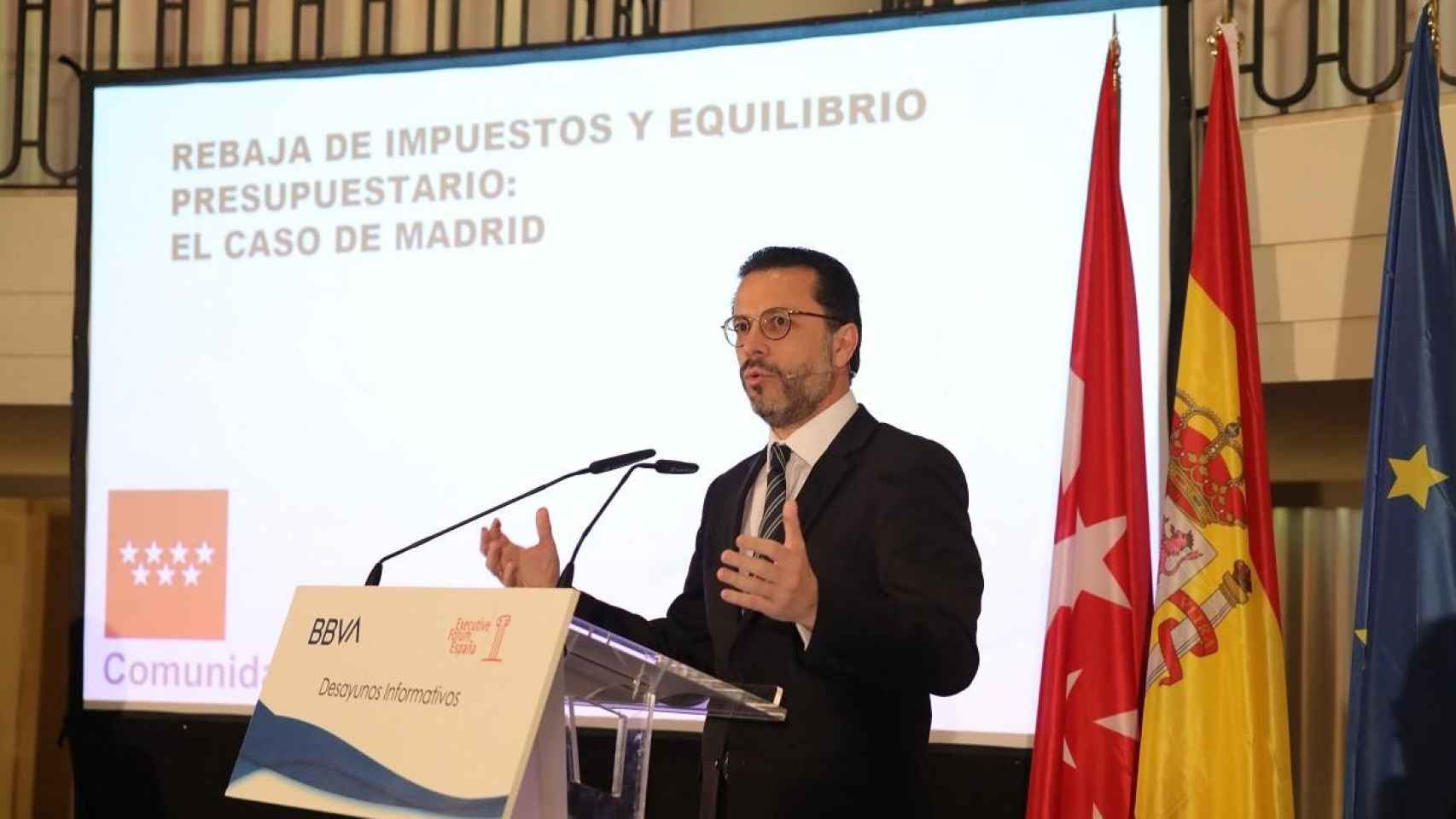 Javier Fernández-Lasquetty, consejero de Hacienda de la Comunidad de Madrid, critica la reunión entre Torra y Sánchez / EXECUTIVE FORUM