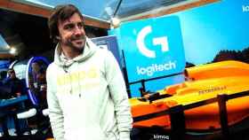 El piloto de McLaren Fernando Alonso en el Mobile World Congress (MWC) de Barcelona / EFE